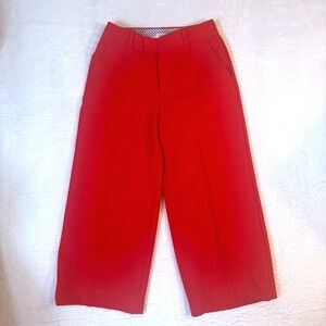 ON 34TH Womens Wide Leg Red Dress Career‎ Pant Short Length SZ 8 S